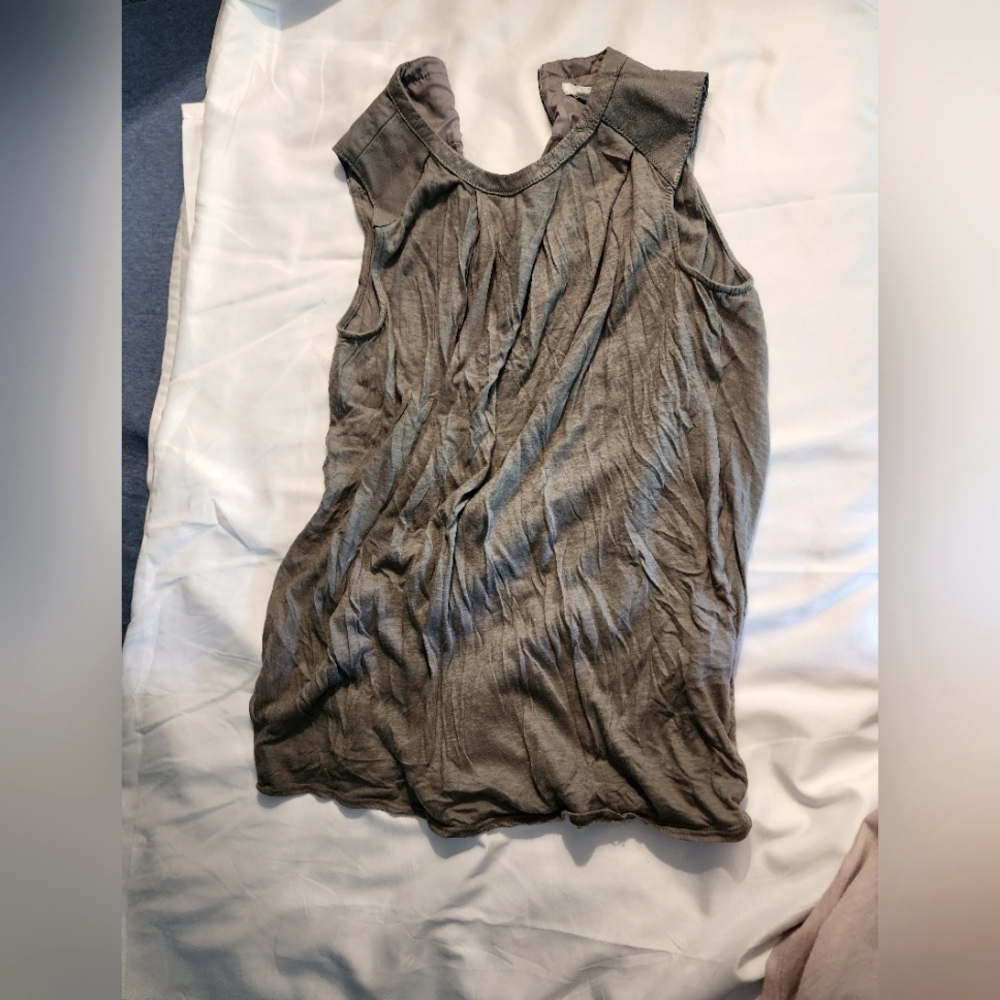 Helmut Lang grey sleeveless top small